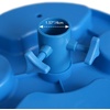 AMMSUN 13″ Portable Beach Umbrella Table Tray Teal | for Beach, Patio, Garden, Swimming Pool with Cup Drinks Holders, Snack Compartments(Blue)