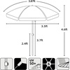 AMMSUN 47″ Kids Beach Umbrella for Sand Box, Picnic, Water Table Shade | 47 inch Seaside Children Umbrella Sun Protection, Durable for beach, camping, garden, and outdoor play, Clown fish(Blue Shell)
