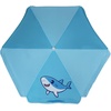 AMMSUN 47″ Kids Beach Umbrella for Sand Box, Picnic, Water Table Shade | 47 inch Seaside Children Umbrella Sun Protection, Durable for beach, camping, garden, and outdoor play, Clown fish(Blue/Shark)
