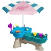 AMMSUN 47″ Kids Beach Umbrella for Sand Box, Picnic, Water Table Shade | 47 inch Seaside Children Umbrella Sun Protection, Durable for beach, camping, garden, and outdoor play, Clown fish(Pink)