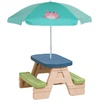 AMMSUN 5ft Kids Beach Umbrella for Picnic, Water Table, Sand Box Sun Shade | Durable Children Seaside Umbrella, UV Protection UPF50+, Ideal for sand play, beach, camping, garden and outdoor fun(5ft Green Crab)