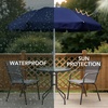 AMMSUN 6FT Portable Outdoor Beach Patio Umbrella with Tilt Function, Black | Push-Button Tilt, Durable UPF 50+ Waterproof Fabric, Heavy-Duty Build Quality, Compact, Lightweight, Carry Bag Included(Blue)