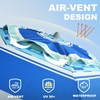 AMMSUN 7ft Heavy Duty High Wind Beach Umbrella Parasols with sand anchor & Tilt Sun Shelter, UPF 50+ Protection Outdoor Sunshade Umbrellas Carry Bag for Patio Garden Pool Backyard Multicolor(Crystal Fresco)