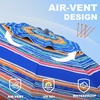 AMMSUN 7ft Heavy Duty High Wind Beach Umbrella Parasols with sand anchor & Tilt Sun Shelter, UPF 50+ Protection Outdoor Sunshade Umbrellas Carry Bag for Patio Garden Pool Backyard Multicolor(Caribbean Twilight)
