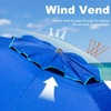 AMMSUN 7ft Heavy Duty High Wind Beach Umbrella Parasols with sand anchor & Tilt Sun Shelter, UPF 50+ Protection Outdoor Sunshade Umbrellas Carry Bag for Patio Garden Pool Backyard Multicolor(Solid Blue)