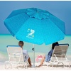 AMMSUN 7ft Heavy Duty High Wind Beach Umbrella Parasols with sand anchor & Tilt Sun Shelter, UPF 50+ Protection Outdoor Sunshade Umbrellas Carry Bag for Patio Garden Pool Backyard Multicolor(Sky Whirlpool Teal)