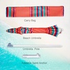 AMMSUN 7ft Heavy Duty High Wind Beach Umbrella Parasols with sand anchor & Tilt Sun Shelter, UPF 50+ Protection Outdoor Sunshade Umbrellas Carry Bag for Patio Garden Pool Backyard Multicolor(Red Solstice)