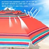 AMMSUN 7ft Heavy Duty High Wind Beach Umbrella Parasols with sand anchor & Tilt Sun Shelter, UPF 50+ Protection Outdoor Sunshade Umbrellas Carry Bag for Patio Garden Pool Backyard Multicolor(Red Solstice)