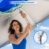 AMMSUN 7ft Heavy Duty High Wind Beach Umbrella Parasols with sand anchor & Tilt Sun Shelter, UPF 50+ Protection Outdoor Sunshade Umbrellas Carry Bag for Patio Garden Pool Backyard Multicolor(Solid Blue)