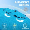 AMMSUN Beach Umbrellas for Sand Heavy Duty Wind Portable, 6.5ft | Sand Anchor, UV 50+ Protection, Includes Carry Bag, Push Button Tilt, Lightweight, Easy Setup, Silence Blue(Sky Blue)