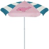 AMMSUN 47″ Kids Beach Umbrella for Sand Box, Picnic, Water Table Shade | 47 inch Seaside Children Umbrella Sun Protection, Durable for beach, camping, garden, and outdoor play, Clown fish(Pink)