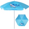 AMMSUN 5ft Kids Beach Umbrella for Picnic, Water Table, Sand Box Sun Shade | Durable Children Seaside Umbrella, UV Protection UPF50+, Ideal for sand play, beach, camping, garden and outdoor fun(5ft Blue Shark)
