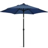 AMMSUN 6FT Patio Umbrella, Outdoor Table Umbrella with Push Button Tilt | UPF50+ Sun Protection and Water-Resistant Fabric, Premium Steel Pole and Ribs, Height-Adjustable and Push-Button Tilt(Navy Blue)