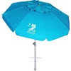AMMSUN 7ft Heavy Duty High Wind Beach Umbrella Parasols with sand anchor & Tilt Sun Shelter, UPF 50+ Protection Outdoor Sunshade Umbrellas Carry Bag for Patio Garden Pool Backyard Multicolor(Sky Whirlpool Teal)