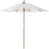 image:imageAMMSUN 85ft Boho Wood Patio Umbrella Market Umbrellas with Pulley Lift  Premium Heavy Duty Frame with Wood Pole amp RibsUPF 50Air VentFancy for Garden Pool Beach Events Backyards amp Outdoors