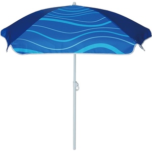 AMMSUN 5ft Kids Beach Umbrella for Picnic, Water Table, Sand Box Sun Shade | Durable Children Seaside Umbrella, UV Protection UPF50+, Ideal for sand play, beach, camping, garden and outdoor fun(5ft Navy Blue)