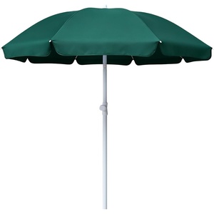 AMMSUN 6FT Portable Outdoor Beach Patio Umbrella with Tilt Function, Black | Push-Button Tilt, Durable UPF 50+ Waterproof Fabric, Heavy-Duty Build Quality, Compact, Lightweight, Carry Bag Included(Green)