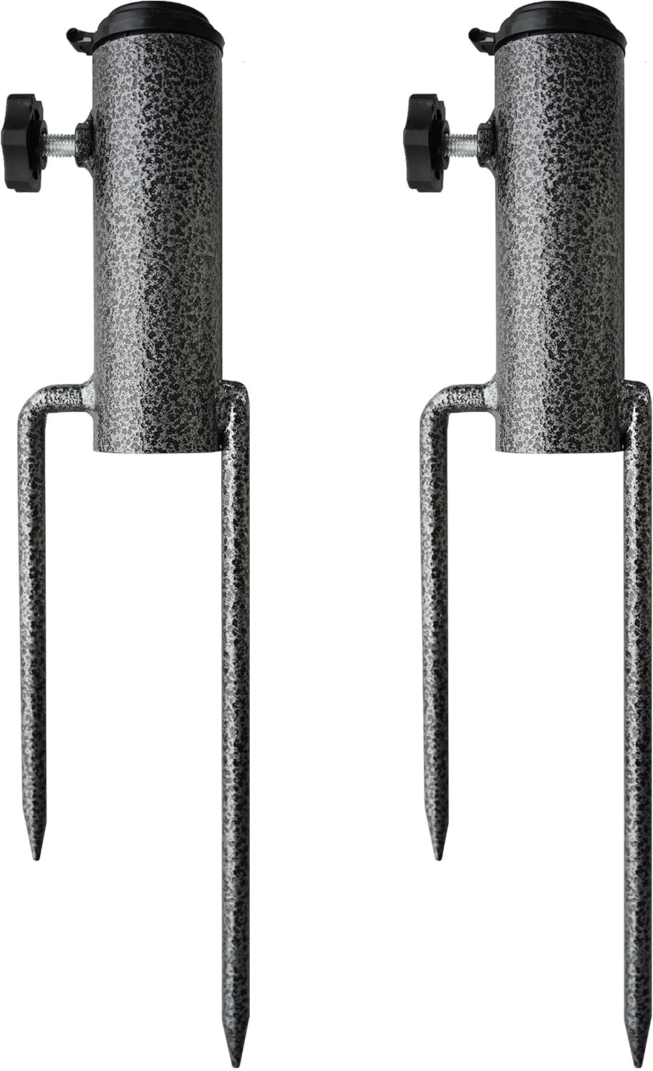 image:imageAMMSUN Adjustable Portable Umbrella Base Upgraded Heavy Duty Metal HolderStandSand Grass Augerfor Flag Umbrella Fishing Rod Outdoor Park Patio Beach Ground Ideal for Use in Soil GrassBlack