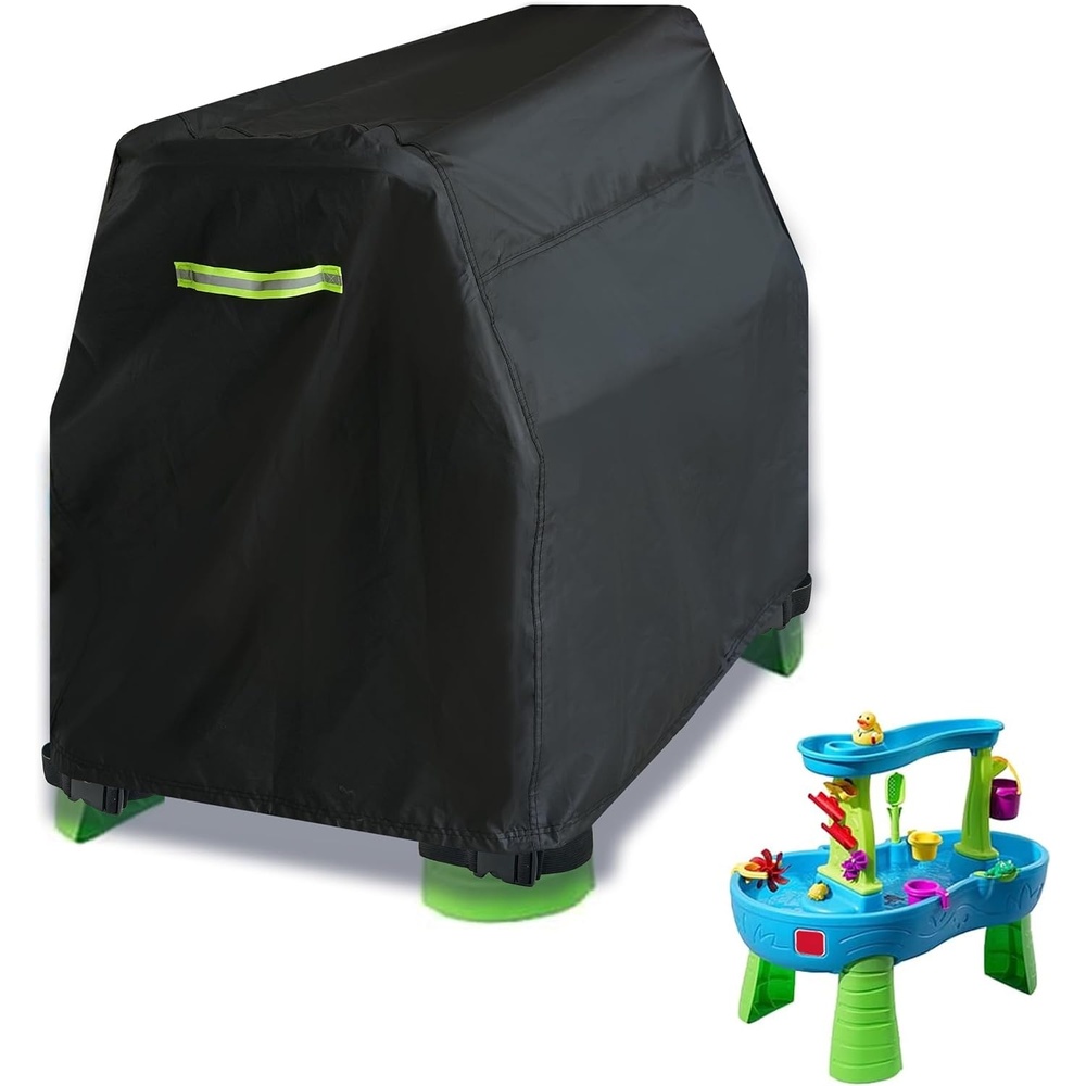 image:imageAMMSUN Kids Sand Water Table Cover Fit Splash Pond Water Table Cover Only Wearresistant Oxford Fabric Waterproof Dust Proof AntiUV Windproof Fastening System Easy to Install and Remove