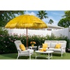 AMMSUN 7.5ft Hula Thatched Hawaiian Tiki Patio Beach Umbrella with Tilt | UPF 50+, 10 sturdy ribs, carry bag. Ideal for beach, patio, pool, backyard, Outdoors, tiki bar, tropical palapa, Yellow(Yellow)