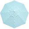 AMMSUN 7.8FT Outdoor Patio Umbrella, Boho Wood Pole Market Table Umbrella | Heavy-Duty Build Quality, UPF 50+ Sun Protection and Waterproof Canvas, Hand-Crafted Ash Wood Pole, Air Vent, a Carry Bag(Cyan Checker)