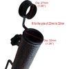AMMSUN Adjustable Portable Umbrella Base, Upgraded Heavy Duty Metal Holder-Stand-Sand Grass Auger,for Flag, Umbrella, Fishing Rod, Outdoor Park Patio Beach Ground Ideal for Use in Soil, Grass(Black)