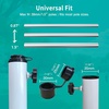 AMMSUN Foldable Portable Beach Umbrella Stand, Patio Umbrella Base Holder | Outdoor Sunshade Anchor, with Weight Bag, Rust-Free Tempered Iron Umbrella Stand for Courtyard, Garden, Beach, Lawn, Fishing(White)