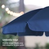 AMMSUN Patio Umbrella, 6.5 ft Outdoor Table Umbrella with Tilt Steel Pole, UPF50+ Protection, Great for Outdoor Garden Backyard, Navy Blue(Navy Blue)