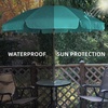 AMMSUN Patio Umbrella, 6.5 ft Outdoor Table Umbrella with Tilt Steel Pole, UPF50+ Protection, Great for Outdoor Garden Backyard, Navy Blue(Turquoise Green)