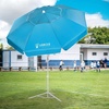 AMMSUN Shade Umbrella, Premium Portable Umbrella with Stand, 6.5ft Lightweight Free Standing Canopy for Sporting Games, Adjustable Instant Sun Protection and Easy to Carry, Light Blue(Light Blue)