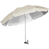 AMMSUN XL Chair Umbrella with Universal Clamp Adjustable 47 inches and 360-degree Swivel UPF 50+, Portable Clamp on Camping or Beach Chair, Stroller, Wheelchair, Golf cart, Bright Blue, Large-sized(Light Beige)