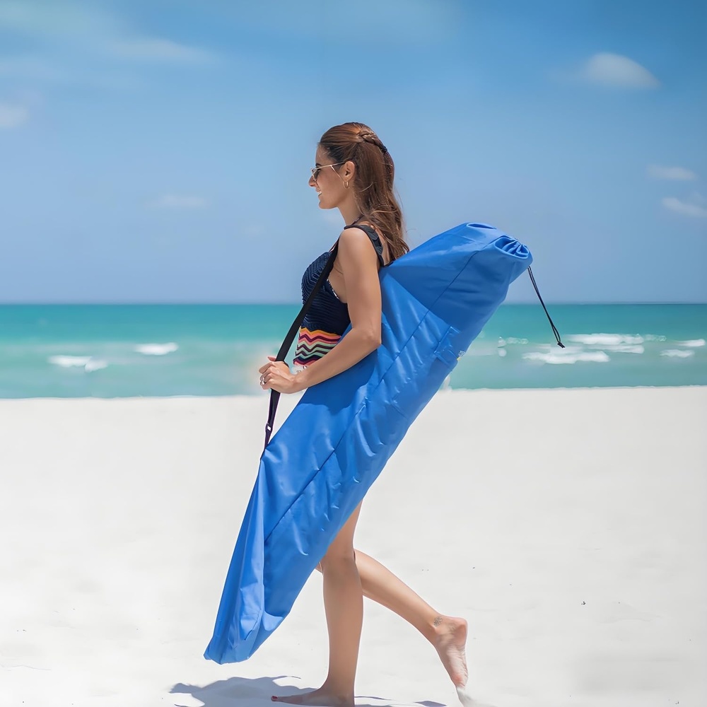 image:imageAMMSUN Commercial Grade Beach Umbrella Storage amp Carry Bag Universal Fit HardWearing WaterResistant Fabric Large Capacity for Two 8FT Foldable Umbrellas Convenient Drawstring Fit in Car Trunksblue