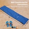 AMMSUN Commercial Grade Beach Umbrella Storage & Carry Bag, Universal Fit | Hard-Wearing Water-Resistant Fabric, Large Capacity for Two 8FT Foldable Umbrellas, Convenient Drawstring, Fit in Car Trunks(blue)