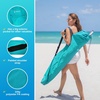 AMMSUN Commercial Grade Beach Umbrella Storage & Carry Bag, Universal Fit | Hard-Wearing Water-Resistant Fabric, Large Capacity for Two 8FT Foldable Umbrellas, Convenient Drawstring, Fit in Car Trunks(Turquoise)