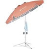 AMMSUN Shade Umbrella, Premium Portable Umbrella with Stand, 6.5ft Lightweight Free Standing Canopy for Sporting Games, Adjustable Instant Sun Protection and Easy to Carry, Peach Pink(Peach Pink)