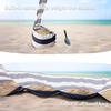AMMSUN Beach Cabana, 6.5’×6.5′ Beach Canopy, Easy Set up and Take Down, Cabana Tent with Sand Pockets, Instant Sun Shade with Side Wall, Elegant Pink(Navy Sailor)