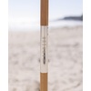 AMMSUN Beach Cabana with Fringe & Wood Pole, 7′ x 7′ Boho Canopy | Tassels, Easy Set Up, UV50+ Protection, Easy to Carry with Bag, Unique for Special Occasion and Parties, Elegant White(Stripes Pink)