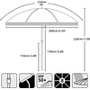 AMMSUN 7ft Patio Umbrella with Fringe Outdoor Tassel Umbrella UPF50+ Premium Steel Pole and Steel Ribs Push Button Tilt, Black(Sage Green)