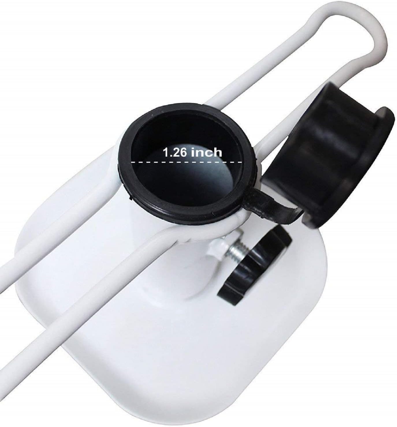 image:imageAMMSUN Metal Beach Umbrella Sand Anchor Heavy Duty Outdoor Umbrellas Base Steel Ground Screw Auger with Carry Bag Universal amp One Size Fits All for Sun Protection Shade High Winds White