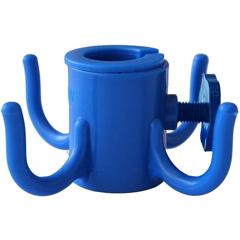 image:imageAMMSUN Beach Umbrella Hanging HookBeach AccessoriesBlue 4prongs Plastic Umbrella Hook Hanging for Towels HatsClothesCameraSunglasses BagsFit for BeachCamping TripsBlue