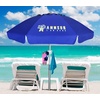 AMMSUN Beach Umbrella Hanging Hook,Beach Accessories,Blue | 4-prongs Plastic Umbrella Hook Hanging for Towels /Hats/Clothes/Camera/Sunglasses/ Bags,Fit for Beach,Camping Trips(Solid Blue)