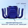 AMMSUN Beach Umbrella Hanging Hook,Beach Accessories,Blue | 4-prongs Plastic Umbrella Hook Hanging for Towels /Hats/Clothes/Camera/Sunglasses/ Bags,Fit for Beach,Camping Trips(Solid Blue)