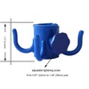 AMMSUN Beach Umbrella Hanging Hook,Beach Accessories,Blue | 4-prongs Plastic Umbrella Hook Hanging for Towels /Hats/Clothes/Camera/Sunglasses/ Bags,Fit for Beach,Camping Trips(Blue)