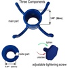AMMSUN Beach Umbrella Hanging Hook,Beach Accessories,Blue | 4-prongs Plastic Umbrella Hook Hanging for Towels /Hats/Clothes/Camera/Sunglasses/ Bags,Fit for Beach,Camping Trips(Blue)