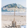 AMMSUN Beach Umbrella with Fringe, 6.5ft Boho Umbrella with Premium Wood Pole & Carry Bag, UPF 50+ Protection for Outdoor Holiday, Flowers(Flowers)