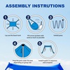 AMMSUN Beach Tent Portable Beach Canopy,11ft X 11ft Sun Shelter Easy Setup, 11’x11′ Lycra Sun Shade with UPF50+ Protection 4 Sand Bags & 4 Poles for Family at The Camping, Beach & Outdoor (Navy Blue)