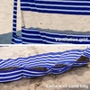 AMMSUN Beach Cabana Sidewall, Extra Privacy Sunwall for AMMSUN 6.5′ Cabanas | Sturdy Sunproof Polyester, Easy Set Up and Take Down with Attached Hooks, Partially Meshed for Air Circulation and Privacy(Siesta Stripe)