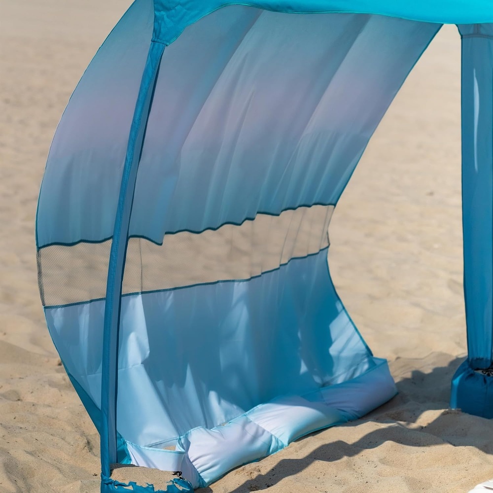 image:imageAMMSUN Beach Cabana Sidewall Extra Privacy Sunwall for AMMSUN 65 CabanasGradient Blue