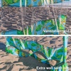 AMMSUN Beach Cabana Sidewall, Extra Privacy Sunwall for AMMSUN 6.5′ Cabanas(Dazzling Banana)