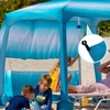 AMMSUN Beach Cabana Sidewall, Extra Privacy Sunwall for AMMSUN 6.5′ Cabanas(Gradient Blue)